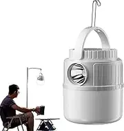 Zibeem Solar Lights for Camping | Camping Lantern 3000mAh Rechargeable with Solar Panel,Waterproof Portable Survival Flashlight for Courtyard Patio Fishing Power Outages Yard Gazebo Home Garden