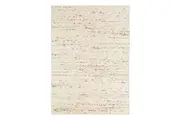 Live It Ebb Pure Wool Hand-Woven Flat Weave Design Rug200 x 300cm - Cream