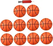 1Set Inflatable Basketball Basketballs Pump Fun Balls for Indoor Outdoor Play