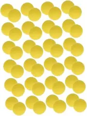 SOPOTUTU 48pcs Eva Foam Launch Balls Lightweight Yellow Round Balls for for Party Games Fun and Playing for Outdoor and Indoor Activities
