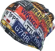 [JBYJBX] Adult I Love My Dog Dachshunds Print Beanie Hats Headwear Beanie Cap Stretch Non Slip Bandanas Sleep Turbans Hats