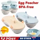 Microwave Egg Poacher Cooker Poached Egg Maker Steamer Dishwasher Safe BPA-Free