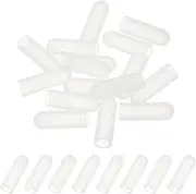 uxcell 7.1x25mm (IDxL) Rubber End Caps, 16 PCS Rubber Caps High Temp Tips Screw Silicone Flexible Thread Protector for Pipes Screw Blots Tube Fishing Jigs