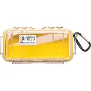 Pelican 1030 Micro Clear Case with Yellow Liner