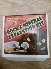Rock And Mineral Excavation Kit With Digging Kit 10 Different Samples And Chart
