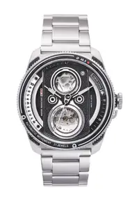 在飛比找ZALORA購物網優惠-Tacs 復古雙鏡頭機械手錶不鏽鋼帶 (TS2002C)