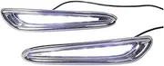 LED DRL Daytime Running Light Front Fog Lamps with Turn Signal Assembly Accessories Compatible With Mazda 3 2010 2011 2012 2013