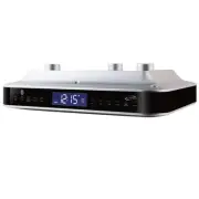 Under The Counter Wireless Stereo Bluetooth Speaker, Digital Alarm Clock, Kit...