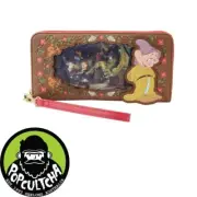 Snow White & the Seven Dwarfs - Lenticular 4” Faux Leather Zip-Around Wristlet