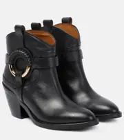 [See By Chloe] See By Chloé Hana leather cowboy boots AU 5 black