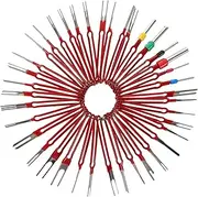 Vaguelly 39pcs Terminal Ejector Tool for Automotive Mechanics Ergonomic Pin Removal Tools for Quick Connector Extraction Compatible Terminals Enhance Work Efficiency