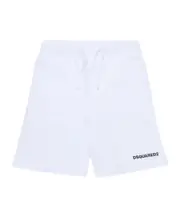 Dsquared2 Kids Logo Printed Drawstring Track Shorts 14Y,12Y White