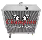 AL Champion 4 Row All Aluminum Radiator for 1964 Plymouth Barracuda V8 Engine