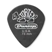 Dunlop Tortex Pitch Black Jazz Picks (12 Pack, .73mm)