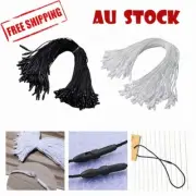 UP 500x Clothing Price Tag Bullet Head Hang Swing Tags Labeling String Lock Ties