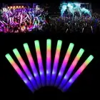 Light Up Foam Sticks, 24PCS LED Glow Sticks with 3 Colorful Flashing Modes Gl...