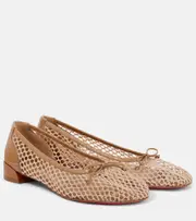 [Christian Louboutin] Christian Louboutin Sweetie Jane Mesh ballet flats AU 9.5 brown