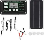 600W Solar Panel Kit with 100A Charge Controller Solar Charging for Outdoor RV Camping Boat Trailer System
