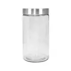 144 x Airtight Large Cylinder Glass Jar 1.65L Food Storage Container Canister