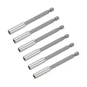 6pcs 4 Inch Magnetic Bit Holder Extension Quick Release Screwdriver Drill