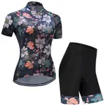 BREATHABLE CYCLING JERSEYS FOR WOMEN SPORTS BIKE CLOTHES SET