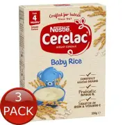 3 x Cerelac Inf Cereal Rice 200G