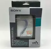 Vintage Sony Walkman Portable Stereo Cassette Tape Player - Silver (WM-EX194/SC)