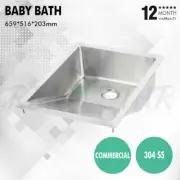 Inset Drop In Baby Bath 1.2mm Stainless Steel Durable Commercial 3MK M-BB-1-C
