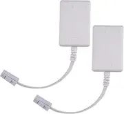 Aswalling BT Plug to ADSL RJ11 Broadband Internet Microfilter Splitter 2 Pack, BT Male to BT & RJ11 Female for Landline Modem