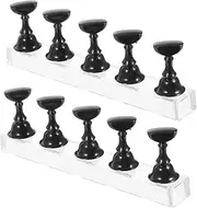 HONMEET Nail Art Supplies 2 Sets Nail Tips Holder Base Acrylic Nail Display Stand for Manicure