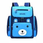 DF 童趣館 - 可愛萌寵動物造型安全護脊後背兒童書包-共3色天藍