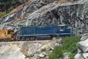 Missouri Pacific 2041 Cresta CA in the Feather River Canyon Jul 1985 5 x 7 Photo