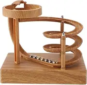 Art Perpetual Motion Machine, Desk Toy, Table Top, Art Perpetual Motion Machine, Non-Stop Exquisite Decoration Dynamic Principle for Display (Wood Grain)