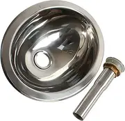 Boat RV Caravan Stainless Steel Hand Wash Basin Sink Oval