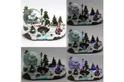 Christmas Musical Santa House Train Rotating Snow Globe Water Crystal Xmas Ball