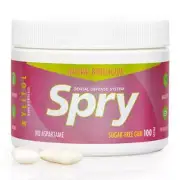 Spry Dental Defense System Natural Bubblegum No Aspartame Sugar Free 100 Count