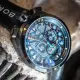 【BOMBERG】BOLT-68 系列 藍色珍珠骷髏計時碼錶