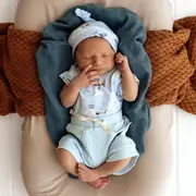 Snuggle Hunny Baby Blue Organic Shorts