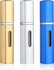 8Ml Travel Perfume Atomizer Refillable, 3Pcs Square Cologne Travel Bottle Refill