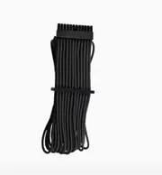 For Corsair PSU - BLACK Premium Individually Sleeved ATX 24-Pin Cable Type 4 Gen 4 Black