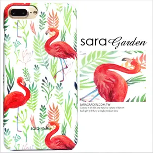 【Sara Garden】客製化 手機殼 蘋果 iPhone6 iphone6S i6 i6s 手繪 熱帶 紅鶴 保護殼 硬殼