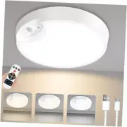 Rechargeable Motion Sensor Closet Light with Remote: 3 Colors Battery 1 Pack