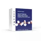 Premium Cotton Terry Cloth Waterproof Mattress Protector Blocks Dust Mites and