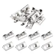 20Pcs M5 T Nuts Roll in Spring Carbon Steel Nickel Plated 2020 Series