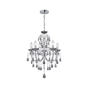 Davie Clasic Hanging Chandelier Lamp Light Chrome Smoke Small