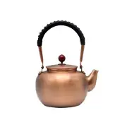 44oz SECHUDO Copper Tea Kettle for Stovetop Safe, Chinese Style Non-Coating P...