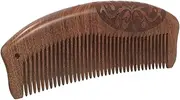 AUTSUPPL Ebony Hair Comb Scalp Massage Sandalwood Anti-static Comb Wooden Hair Brush for Men Use