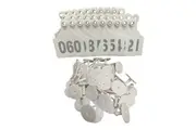 1-100 Cattle Number Ear Tags 7x10cm Set - XL White Cow Sheep Livestock Labels