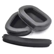 2Pcs Soft Foam Earpads Cushion Headband Cover For Logitech G933 G633 Headphone