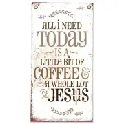 All I Need Scroll - Canvas Wall Scroll Art Poster - Large Minimalist 16" x 32"